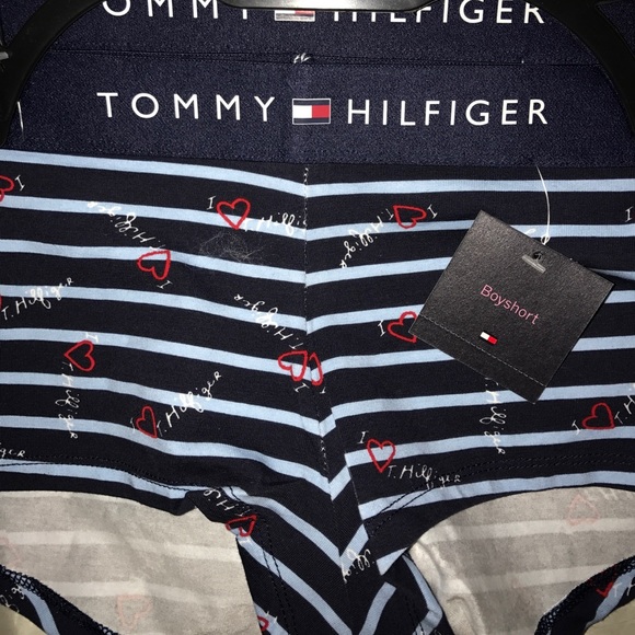 TOMMY HILFIGER logo band iconic boyshorts set 2 large L - Picture 4 of 4